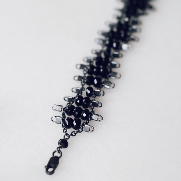 Florence Bracelet in Spinel + Black Silver