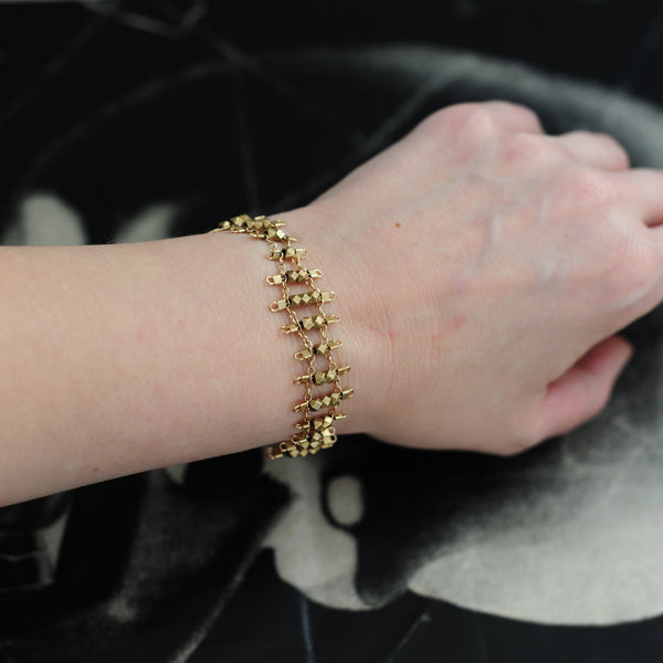 Florence Bracelet in Brass + Gold