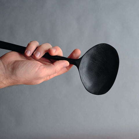 Wide Spoon in Oxidized Butternut