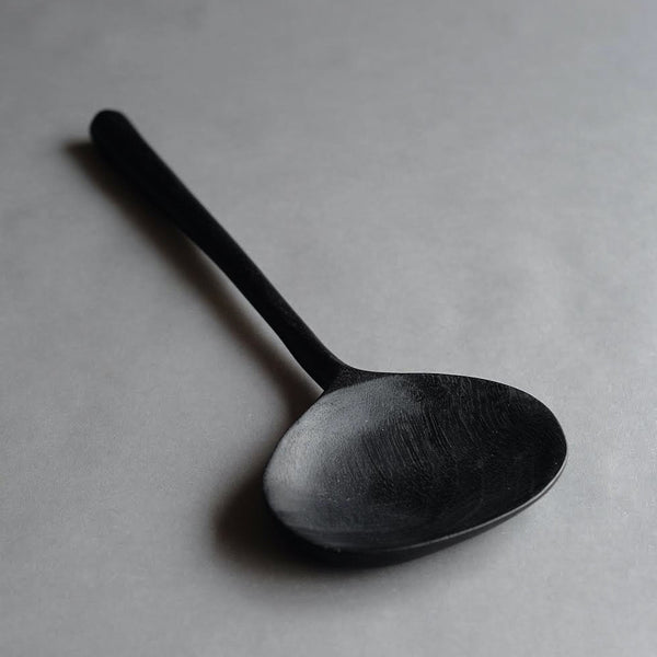 Wide Spoon in Oxidized Butternut