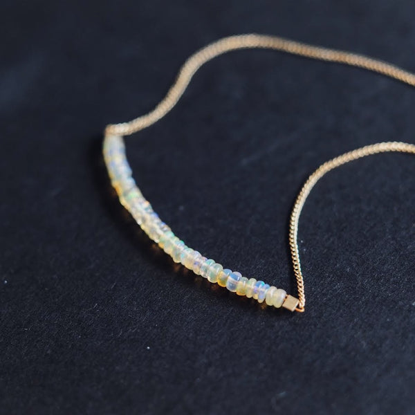 Strand Necklace in Smooth Ethiopian Opal