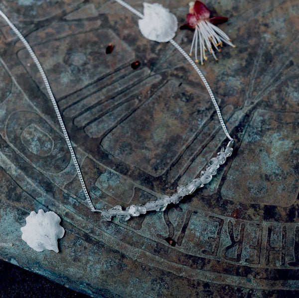 Strand Necklace in Herkimer Crystal