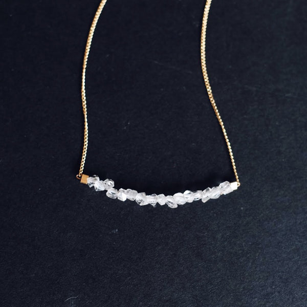 Strand Necklace in Herkimer Crystal