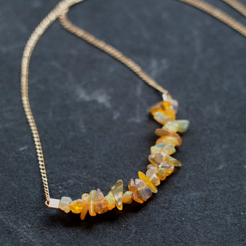 Strand Necklace in Ethiopian Opal